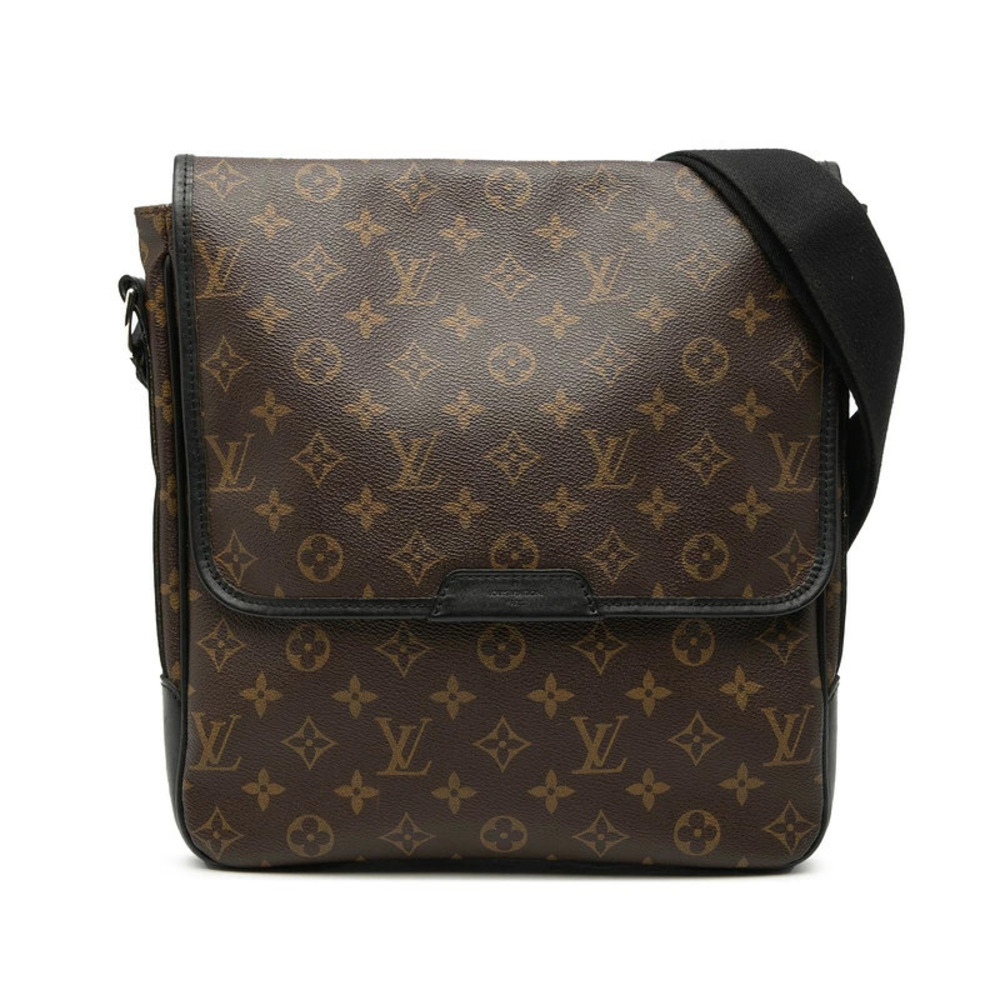 Louis Vuitton Monogram Macassar Brown Bass Crossbody Bag Brown Leather